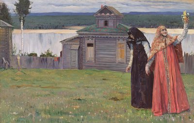 In a Secluded Monastery, 1915 by Mikhail Vasilievich Nesterov